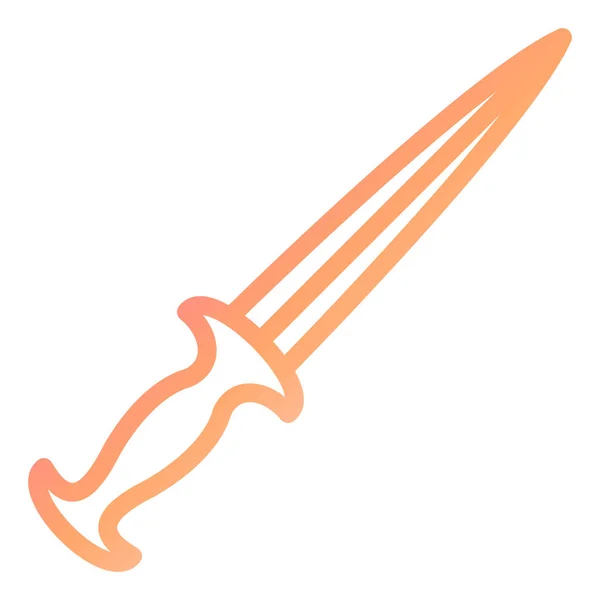 Pedang Ikon Web Ilustrasi Sederhana - Stok Vektor