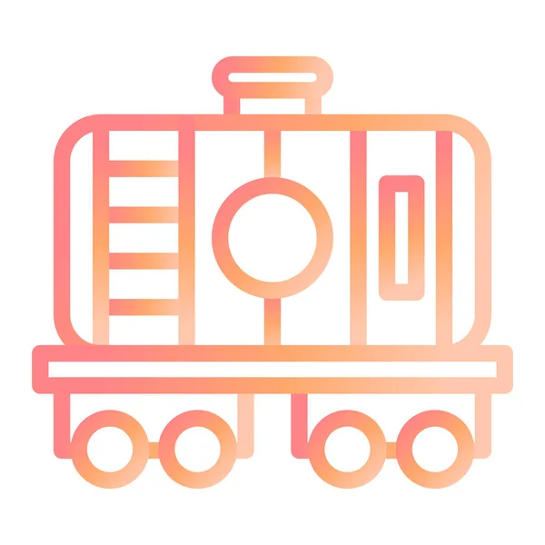 Tanque Aceite Icono Web Ilustración Simple — Vector de stock