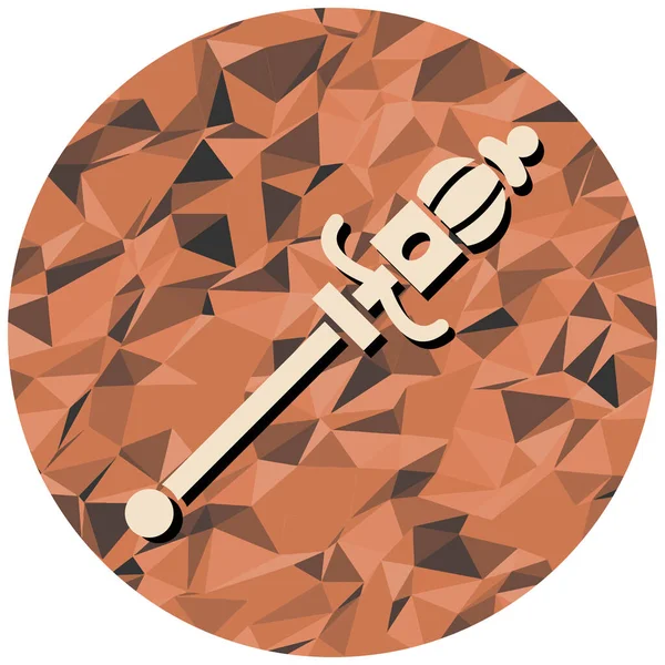 Topuz simgesi, vektör illüstrasyonu basit tasarım