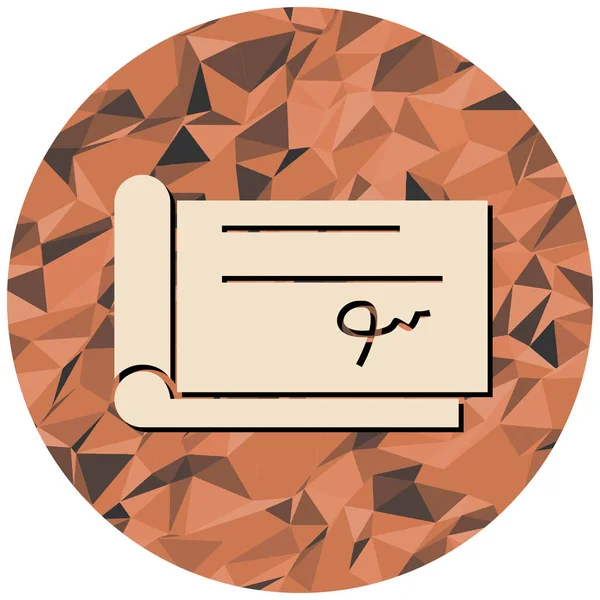 Sertifika simgesi, vektör illüstrasyonu basit tasarım