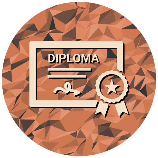 Vector Illustration Diploma Modern Icon — Wektor stockowy