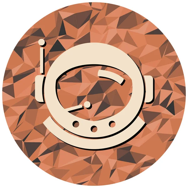 astronot simgesi, vektör illüstrasyonu basit tasarım