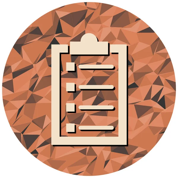 Kontrol listesi simgesi, vektör illüstrasyonu