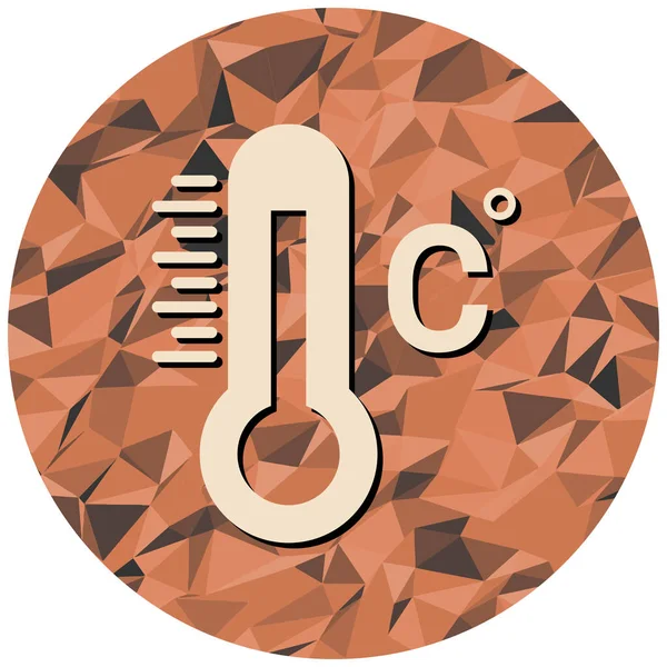 Termometre simgesi. Web için düz ısı vektör simgeleri