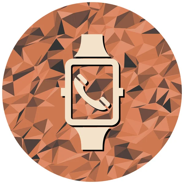 Ikona Inteligentnego Zegarka Płaska Ilustracja Ikon Wektorowych Smartwatch Projektowania Stron — Wektor stockowy