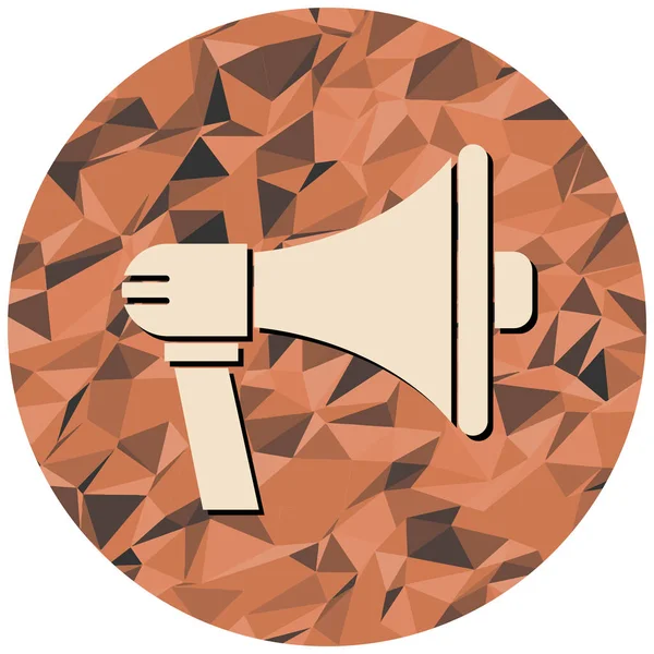 Megafon ikonu vektör illüstrasyonu