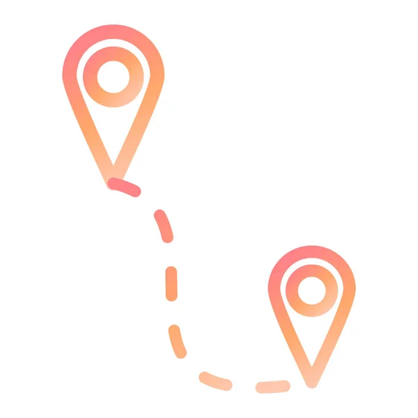 Route Symbol Vektor Illustration — Stockvektor