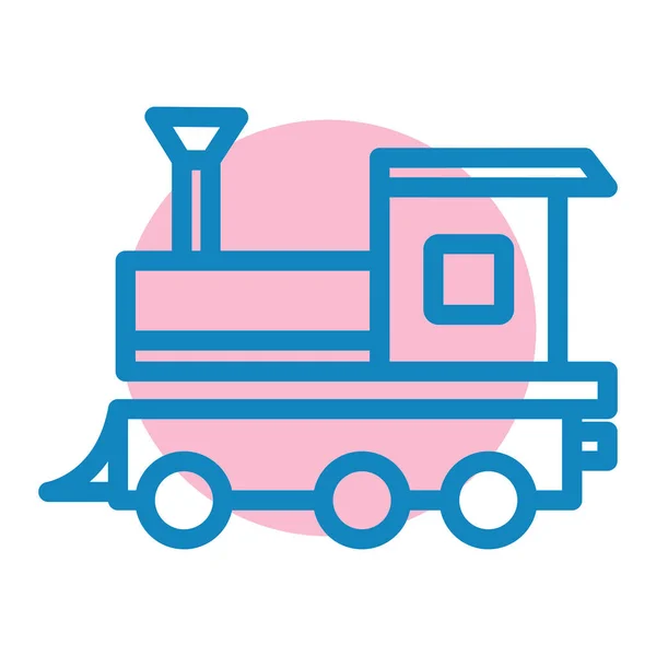 Tren Icono Web Ilustración Simple — Archivo Imágenes Vectoriales