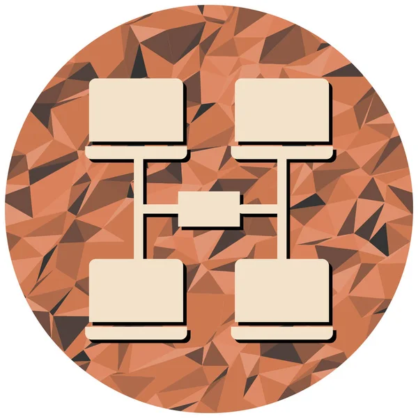 şebeke. Web simgesi basit illüstrasyon