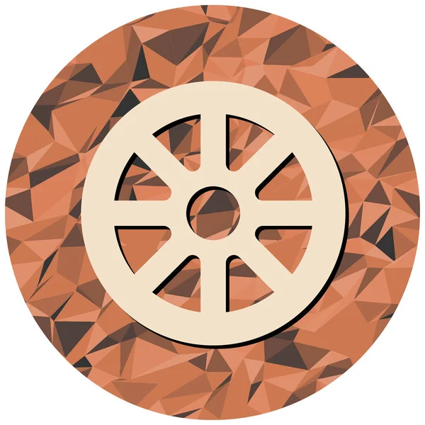 Yuvarlak düğmenin gösterimi