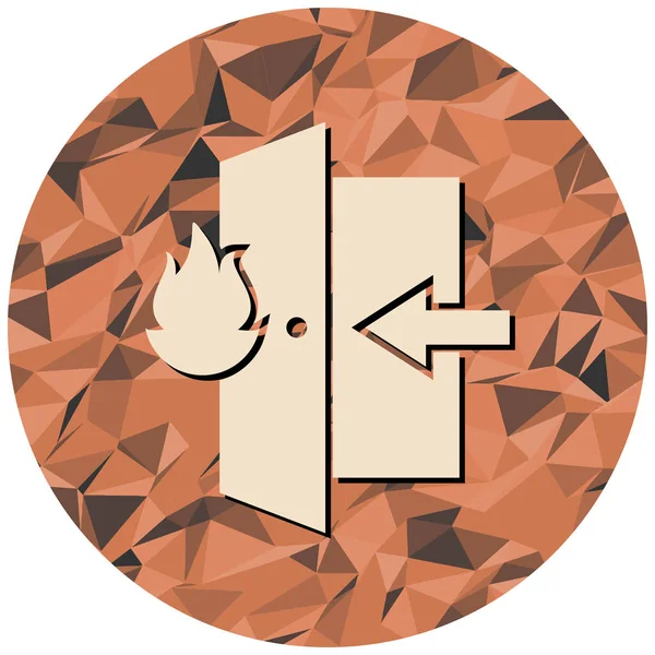 Yangının düz dizaynının vektör çizimi