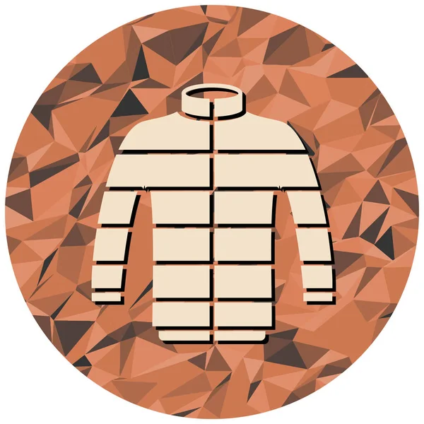 Kapüşonlu ikon. Web tasarımı için kıyafet vektör sembolünün düz çizimi