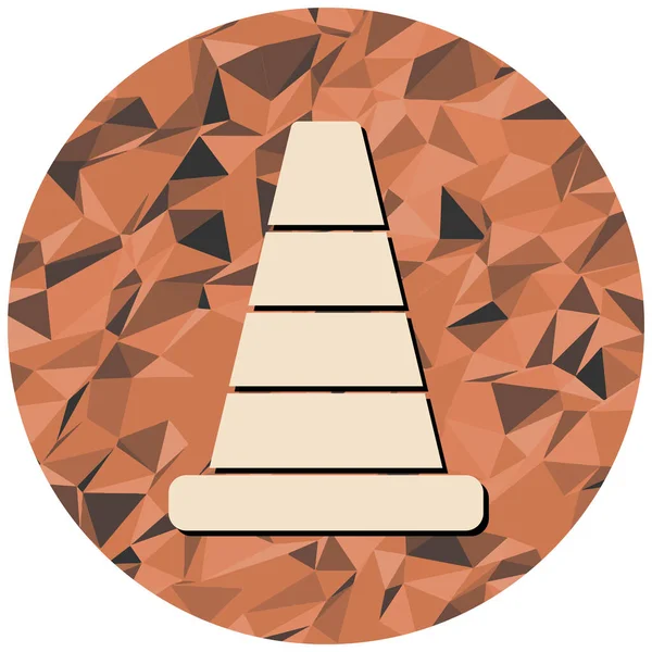 Bir koninin vektör illüstrasyonu