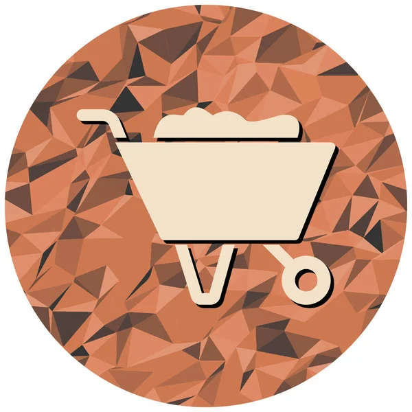 Beyaz arka planda alışveriş sepeti olan el arabası.