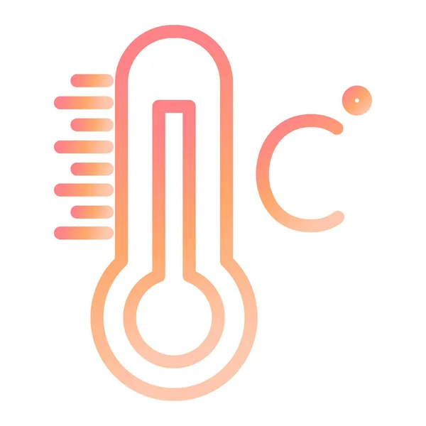 Celsius Icono Diseño Vector Ilustración Plantilla — Archivo Imágenes Vectoriales