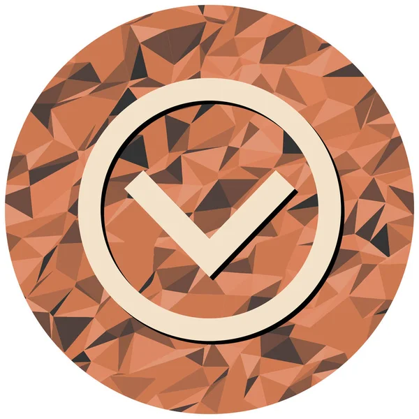 Kontrol simgesinin vektör illüstrasyonu 