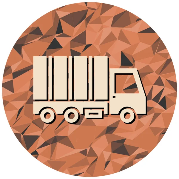 Kamyon. Web simgesi basit illüstrasyon