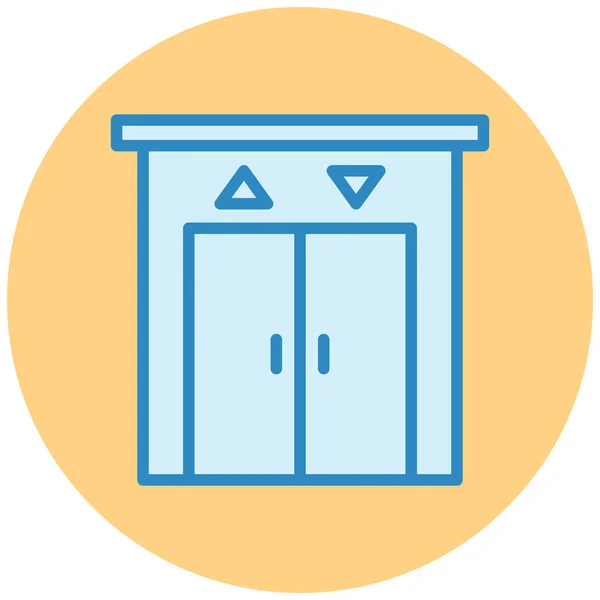 Hotel Lift Web Symbol Einfache Illustration — Stockvektor