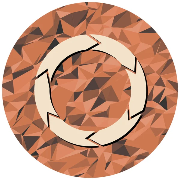Vektor Illustration Cirkulär Ram Med Cirkel — Stock vektor