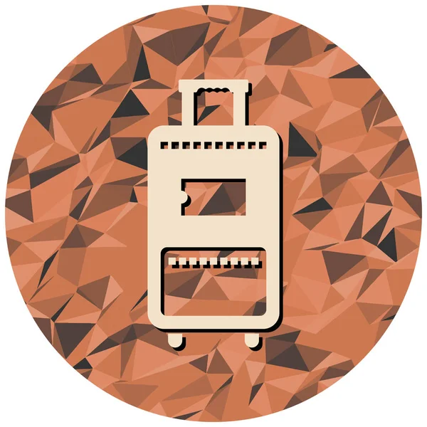 lugagge simgesi, vektör illüstrasyonu basit tasarım