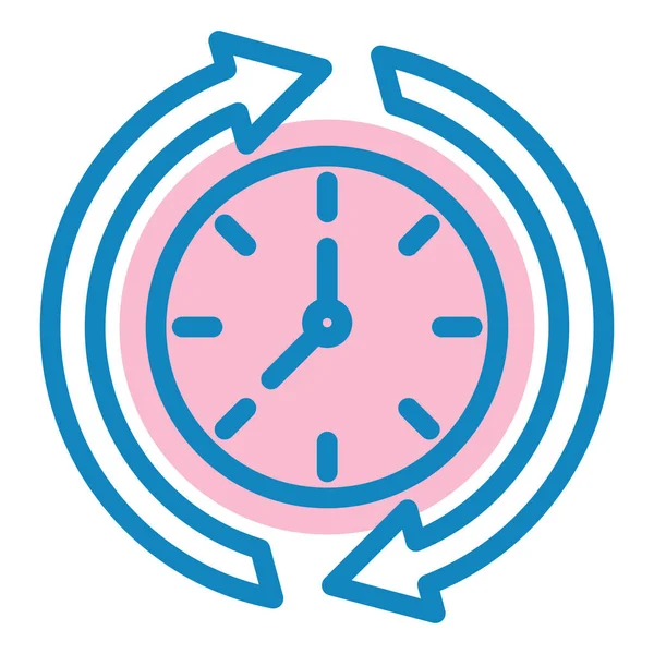 Saat. Web simgesi basit illüstrasyon