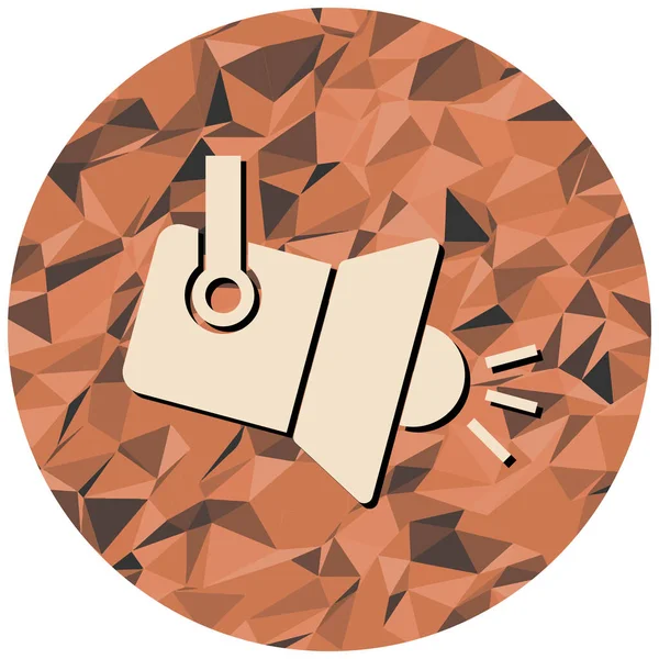 Projektör simgesi, vektör illüstrasyonu basit tasarım