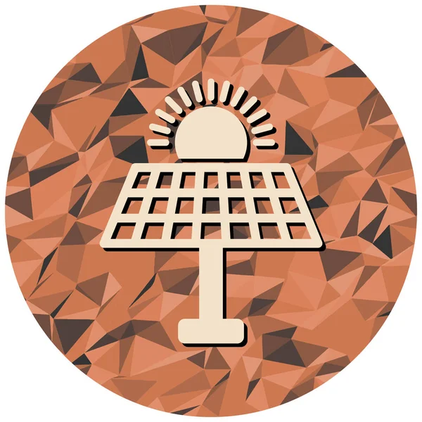 Güneş paneli ikon vektör illüstrasyonu