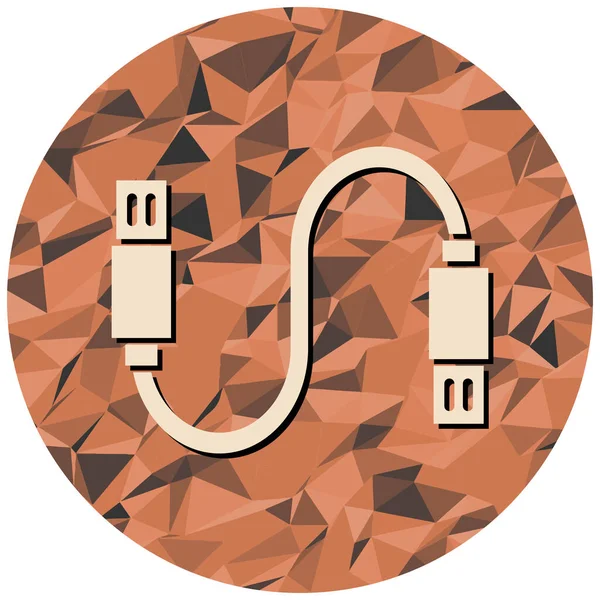 USB flash disk simgesi. vektör illüstrasyonu