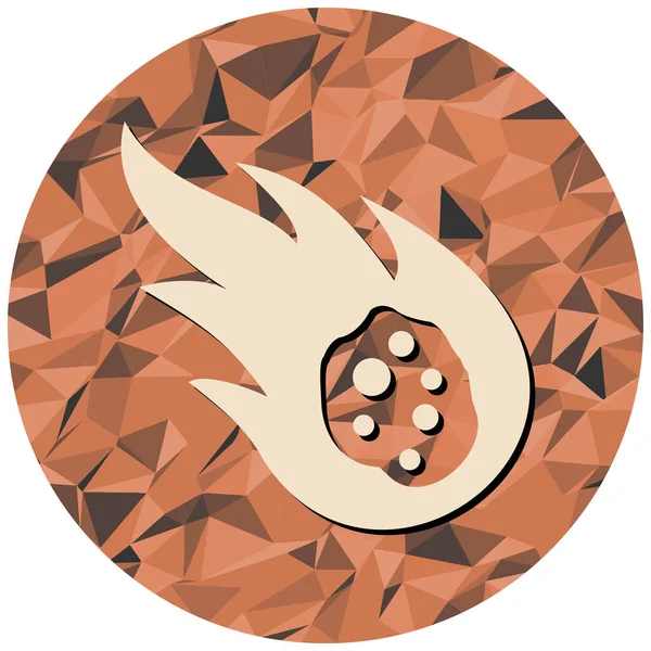 Kuyruklu yıldız simgesinin vektör çizimi