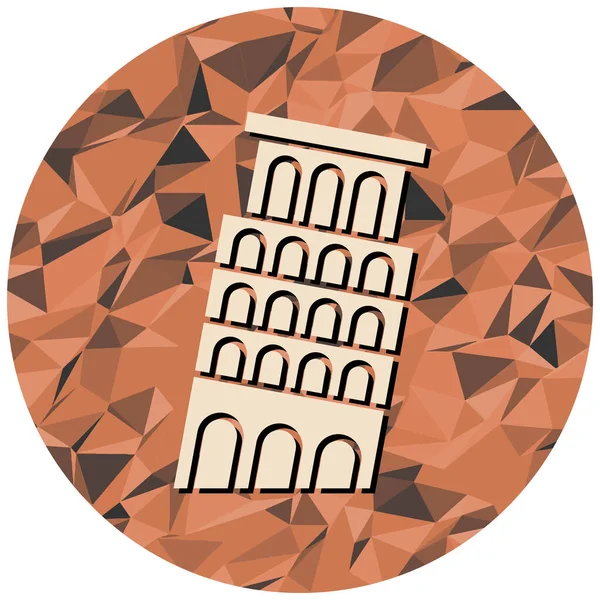 Pisa Icon Cartoon Style Isolated White Background Travel Symbol — Stock Vector