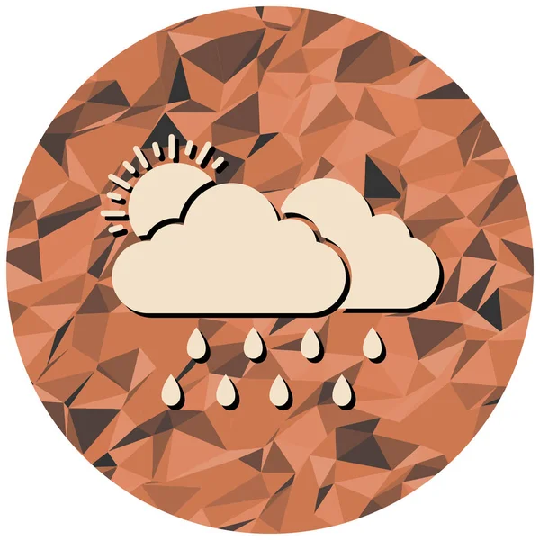 Hava tahmini simgesi. vektör illüstrasyonu