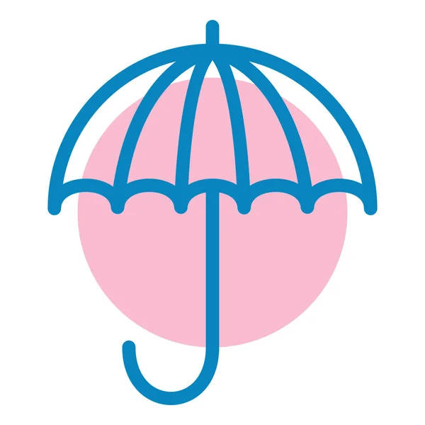 Ομπρέλα Web Εικονίδιο Απλή Απεικόνιση — Διανυσματικό Αρχείο