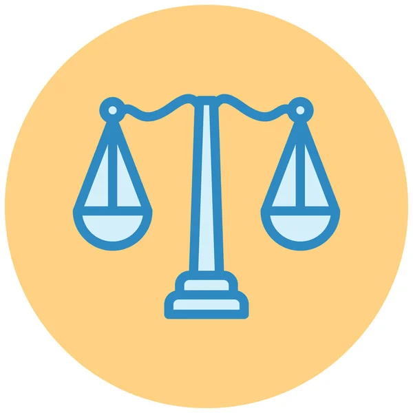 Δικαιοσύνη Web Εικονίδιο Απλό Σχεδιασμό — Διανυσματικό Αρχείο