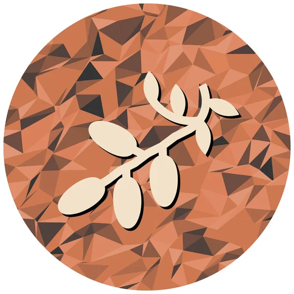 Dal simgesinde zeytin, vektör illüstrasyonu basit tasarım