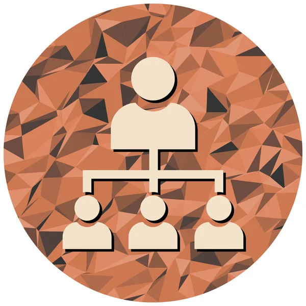 Business People düz simgesi, vektör illüstrasyonu