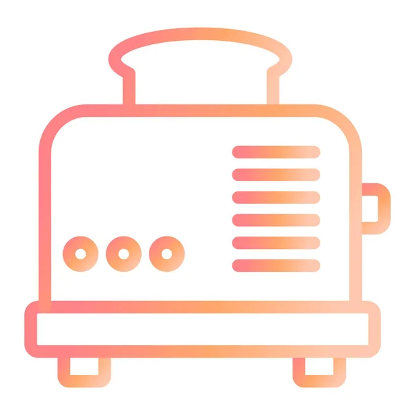 Toaster Web Ikone Einfaches Design — Stockvektor