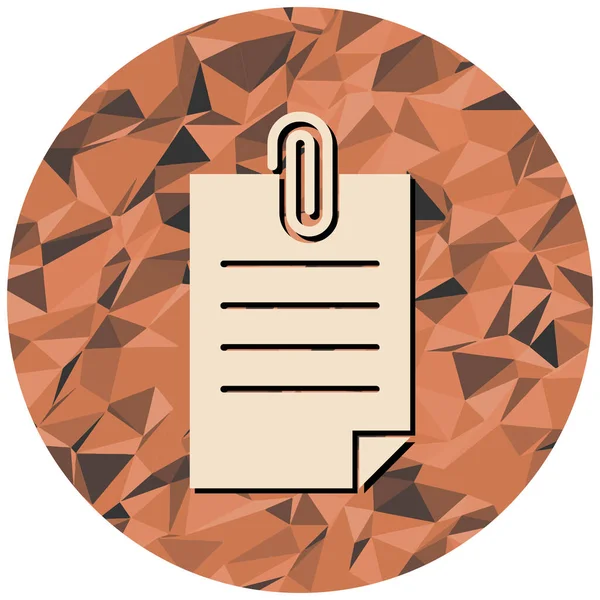 Kalemle bir kağıdın vektör illüstrasyonu