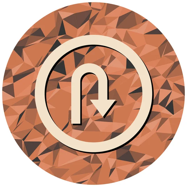 Modern yol simgesinin vektör illüstrasyonu