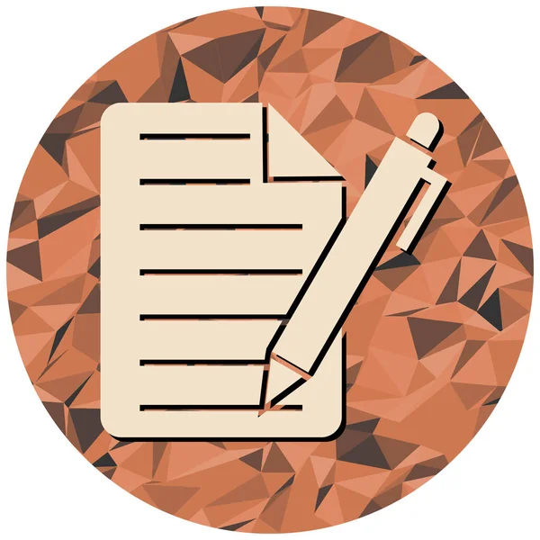 Kalem. Web simgesi basit illüstrasyon