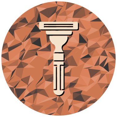 Modern fırça simgesinin vektör illüstrasyonu