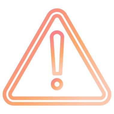 Uyarı işareti. Basit resimleme