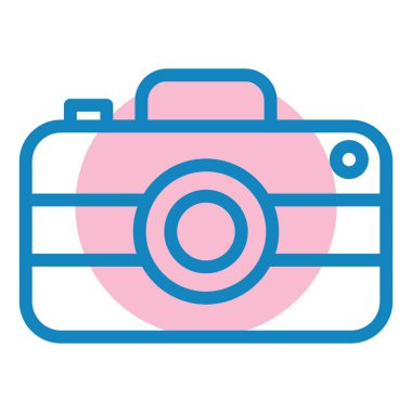 Kamera. Web simgesi basit illüstrasyon