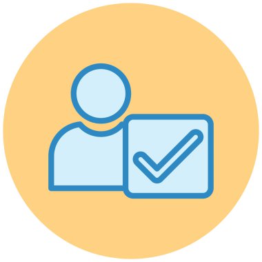 kullanıcı. Web simgesi basit illüstrasyon