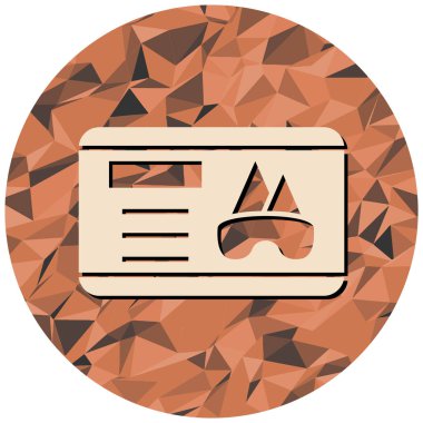 Modern simge işaretinin vektör illüstrasyonu.