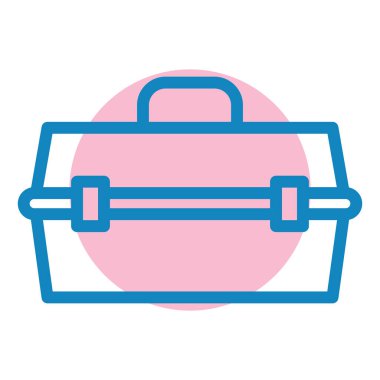 Çanta. Web simgesi basit tasarım