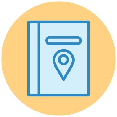 yer imi. Web simgesi basit illüstrasyon