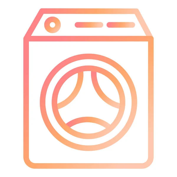 Lavadora Icono Web Ilustración Simple — Vector de stock
