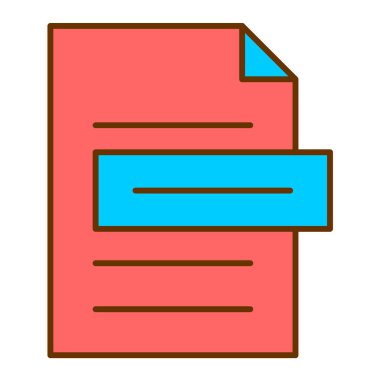 dosya belgesi. Basit resimleme