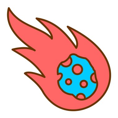 Bir roket simgesinin vektör çizimi