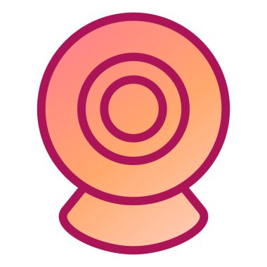 Web kamerası. Web simgesi basit illüstrasyon